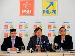 Victor Ponta, Crin Antonescu, Daniel Constantin, alaturi de Olguta Vasilescu la un miting electoral
