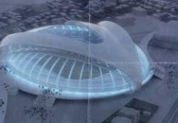 Olguţa Vasilescu a prezentat macheta noului stadion din Craiova.